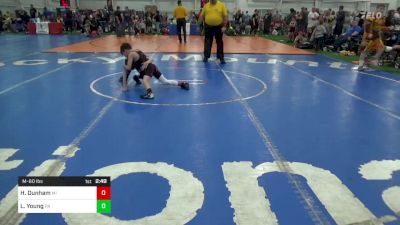 M-60 lbs Consi Of 8 #1 - Hank Dunham, MI vs Lucas Young, PA