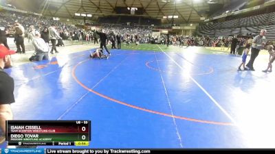 53 lbs Champ. Round 1 - Diego Tovar, Prosser Wrestling Academy vs Isaiah Cissell, Team Scorpion Wrestling Club