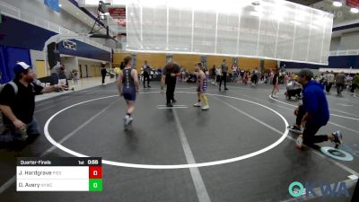 75 lbs Quarterfinal - Jordan Hardgrave, Piedmont vs Daxon Avery, Newcastle Youth Wrestling