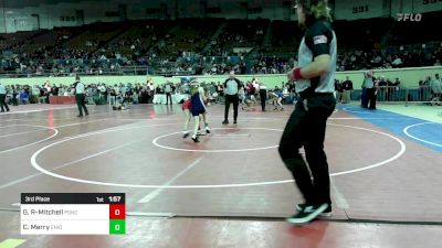 80 lbs 3rd Place - Gabby Riley-Mitchell, Ponca City Wrestling vs Callie Merry, Enid Junior High