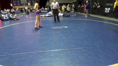 125 lbs Round Of 16 - Isabella Allen, Boiling Springs vs Abby Hoffman, Hickory