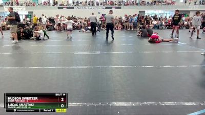 106 lbs Round 5 (6 Team) - Hudson Sweitzer, Quest For Gold vs Lucas Anastasi, Finger Lakes Elite