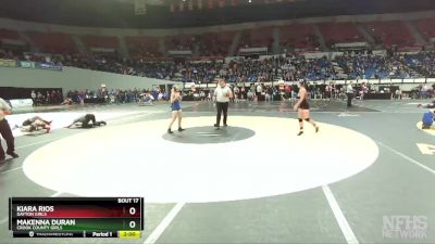 4A/3A/2A/1A Girls 120 Quarterfinal - MaKenna Duran, Crook County Girls vs Kiara Rios, Dayton Girls