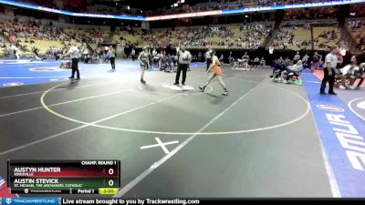 120 Class 2 lbs Champ. Round 1 - Austyn Hunter, Kirksville vs Austin Stevick, St. Michael The Archangel Catholic