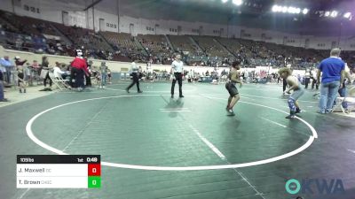 105 lbs Final - Jason Maxwell, Del City Little League vs Tyson Brown, Choctaw Ironman Youth Wrestling