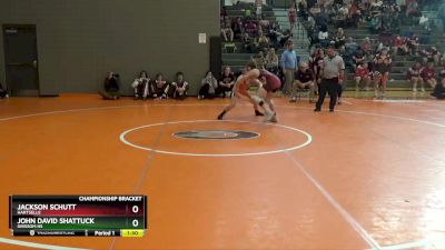 115 lbs Championship Bracket - John David Shattuck, Grissom Hs vs Jackson Schutt, Hartselle