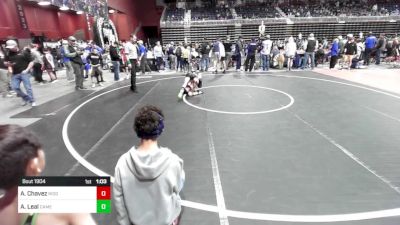 85 lbs Quarterfinal - Ascher Chavez, Ridge WC vs Amari Leal, Camel Kids