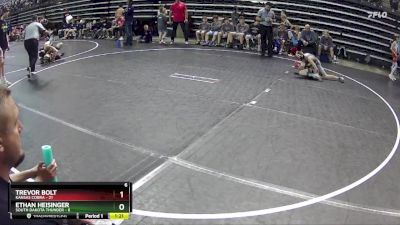 75 lbs Round 4 (6 Team) - Trevor Bolt, Kansas Cobra vs Ethan Heisinger, South Dakota Thunder