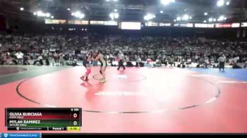 G 185 lbs Cons. Round 3 - Mylah Ramirez, Skyline Girls vs Olivia Burciaga, Kuna Girls