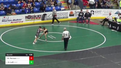 112 lbs Round Of 16 - Milla Perman, Hickory vs Sofia Luft, West Allegheny