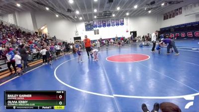 57-62 lbs Round 1 - Bailey Garner, Eastside United vs Olivia Kinny, Glenrock Wrestling Club