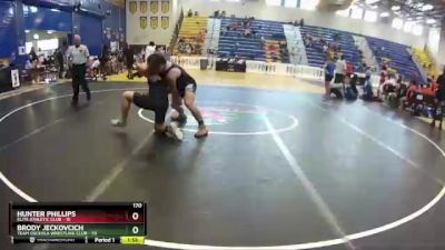 170 lbs Round 2 (8 Team) - Brody Jeckovcich, Team Osceola Wrestling Club vs Hunter Phillips, Elite Athletic Club