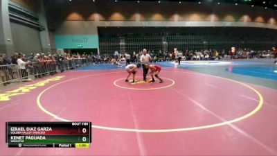 113 lbs Cons. Round 2 - Izrael Diaz Garza, Golden Valley (Merced) vs Kenet Paguada, Wooster