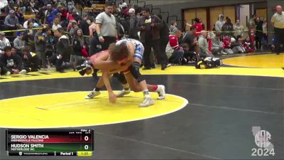 112 lbs Semifinal - Sergio Valencia, Farmersville Falcons vs Hudson Smith, Motherlode WC