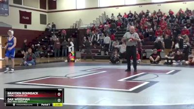 106 lbs Semifinal - Brayden Bohnsack, Union, LaPorte City vs Dax Weedman, Dike-New Hartford