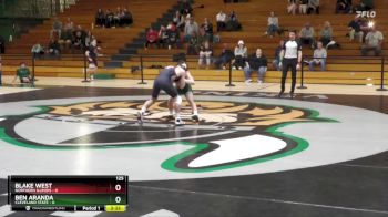 125 lbs Ben Aranda, Cleveland State vs Blake West, Northern Illinois