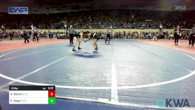 117 lbs Quarterfinal - Ava Belvin, Shelton Wrestling Academy vs Caritina Vega, Prodigy Elite Wrestling