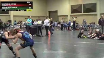 100 lbs Finals (2 Team) - Croix Gudenkauf, Iowa Gold vs Colton Shaffer, Iowa Black