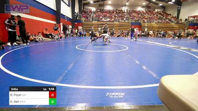 84 lbs Quarterfinal - Bryson Pope, Keystone Wrestling Club vs Kamden Bell, Sperry Wrestling Club