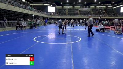 111 lbs Semifinal - Alexander Costa, Virginia Beach vs Maddox Heck, King William