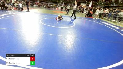 60 lbs Round Of 32 - Lincoln Blaszak, Lakeland Jr Wrestling vs Matteo Bodrog, Wrecking Crew Wrestling Academy