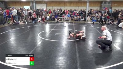 I 90 lbs Quarterfinal - Jesse Bixby, Montrose vs Owen Bliss, Pioneer