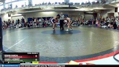 220 lbs Cons. Round 2 - Edwin Garcia, South Bend Wrestling Club vs Kaden Lambert, Mooresville Wrestling Club