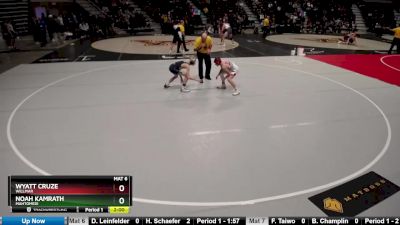 106 lbs 23rd Place Match - Wyatt Cruze, Willmar vs Noah Kamrath, Mahtomedi