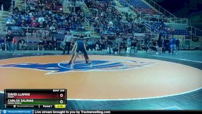 113 lbs Cons. Round 2 - Carlos Salinas, Fargo North vs David Llamas, Minot