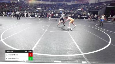 174 lbs Quarterfinal - Dominic Ricciardi, East Kansas Eagles vs Tate Schlueter, Milbank