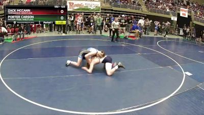 125 lbs Champ. Round 1 - Zack McCann, Timpanogos Wrestling vs Porter Carson, Payson Pride Wrestling