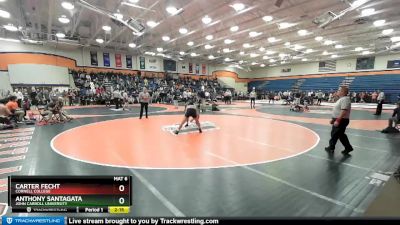 141 lbs Cons. Round 1 - Anthony Santagata, John Carroll University vs Carter Fecht, Cornell College