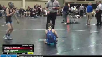 70 lbs Finals (2 Team) - Boone Maughon, Tennessee Black vs Hayden Splendore, Iowa Silver