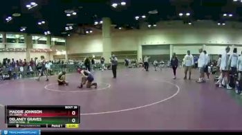 126 lbs Round 6 (10 Team) - Maddie Johnson, STL Green vs Delaney Graves, Griffin Fang