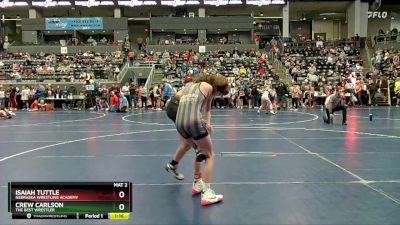 105 lbs Cons. Semi - Crew Carlson, The Best Wrestler vs Isaiah Tuttle, Nebraska Wrestling Academy