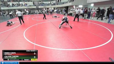 95 lbs Cons. Round 2 - Colton Carter, PINnacle Wrestling vs Owen Czepa, New Prague