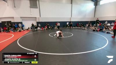 72 lbs Semifinal - Joseph Olszta Iii, Fitness Fight Factory Wrestling Club vs Dante Caballero, Vici Wrestling Club