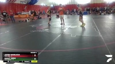 125 lbs Round 2 (6 Team) - Hailey Berg, Team Green vs Jayrn Warejcka, Team Red