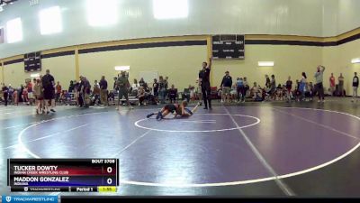 74 lbs Quarterfinal - Tucker Dowty, Indian Creek Wrestling Club vs Maddon Gonzalez, Indiana