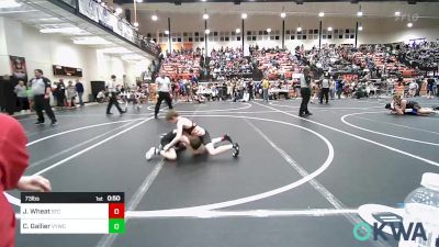 73 lbs Consi Of 8 #2 - Jeffrey Wheat, Sallisaw Takedown Club vs Cole Gallier, Verdigris Youth Wrestling