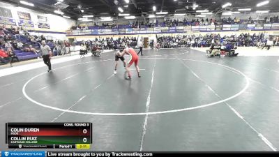 174 lbs Cons. Round 3 - Collin Ruiz, Carthage College vs Colin Duren, MSOE