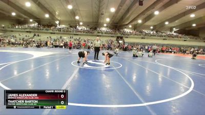 115 lbs Champ. Round 2 - Thatcher Barton, Fulton Wrestling Club-AA vs James Alexander, Bronco Wrestling Club-AAA