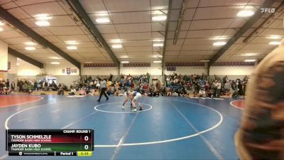 106 lbs Cons. Round 2 - Tyson Schmelzle, Thunder Basin High School vs Jayden Kubo, Thunder Basin High School