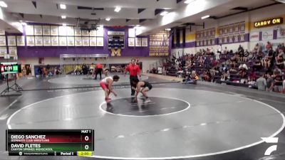 132 lbs Champ. Round 1 - David Fletes, Canyon Springs Highschool vs Diego Sanchez, Dominate Club Wrestling