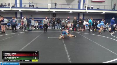 92 lbs Finals (2 Team) - Marie Sharp, Iron Horse vs Dom Morrison, PA Alliance Red