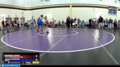 98 lbs Quarterfinal - Maverick Smith, Indian Creek Wrestling Club vs Josiah Schultz, Indiana