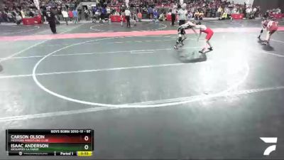 97 lbs Cons. Round 2 - Isaac Anderson, Kickapoo-La Farge vs Carson Olson, Medford Wrestling Club