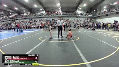 45 lbs Cons. Round 2 - Ryan Catalano, Centralia Wrestling Club-AAA vs Darren Quale, Waynesville Tigers Wrestling Club-AAA