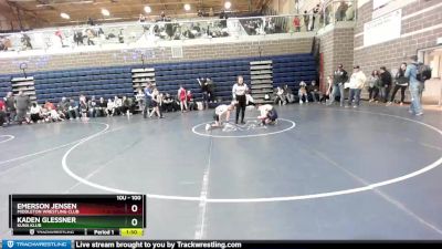 100 lbs Round 2 - Emerson Jensen, Middleton Wrestling Club vs Kaden Glessner, Kuna Klub