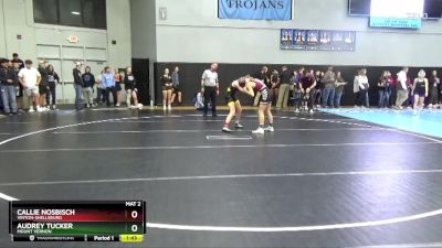 115 lbs Quarterfinal - Callie Nosbisch, Vinton-Shellsburg vs Audrey Tucker, Mount Vernon